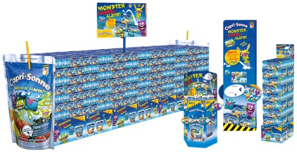 Die groß angelegte Sommer-Kampagne von Capri-Sonne setzt auf eine spektakuläre P.O.S.-Inszenierung, die für optischen wie auch akustischen Alarm sorgt.