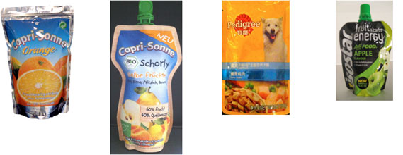 Aktuelle Beispiele aus den Regalen: Capri Sonne als Klassiker sowie neu auch mit Ausgießer für Capri Sonne Schorly, Tiernahrung von Pedigree und ein Energy-Drink auf Apfelbasis.