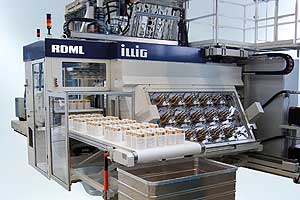 Mit 18 Kavitäten flexibel einsetzbar: In-Mold Labeling von Illig.