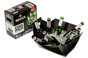 Lässt den Sixpack alt aussehen: Der Cool Pack mit acht Flaschen.