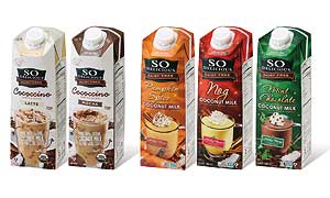 Gentechnikfrei zum Markterfolg in den USA: So Delicious Dairy Free in der aseptischen Kartonpackung combifitMidi mit Schraubverschluss combiSwift von SIG Combibloc.