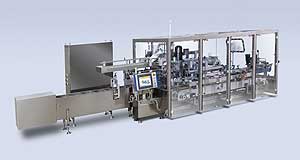 Auch bei größten Faltschachtelformaten erreicht die CFC 2012 von Bosch eine Ausbringung von bis zu 200 Stück/min. Modernste Servotechnik gewährleistet automatische, schnelle und reproduzierbare Formatwechsel.