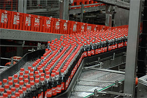 Abfüllanlage von Coca-Cola für Mehrweg-PET-Flaschen