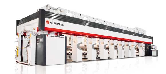 8-Farben Tiefdruckmaschine mit Druckzylinder-Schnellwechselsystemen, Turboclean mit Viscocontrol, Advanced Trocknung und integrierter Automation.