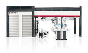 8-Farben Zentralzylinder-Flexodruckmaschine für kurze Aufträge mit Easy-Sets, Easy-Reg S, Easy-Col.