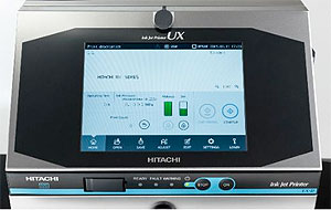 Moderne Benutzeroberfläche der Hitachi UX-Tintenstrahldrucker